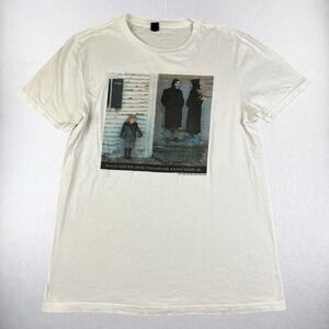 Devil and God Are Raging Inside Me T Shirt Mens Medium White Brand New Band 2014